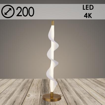 Настольная лампа K38707/1T B BRASS+WT латунь/белый 19W LED 4000K h830, 24